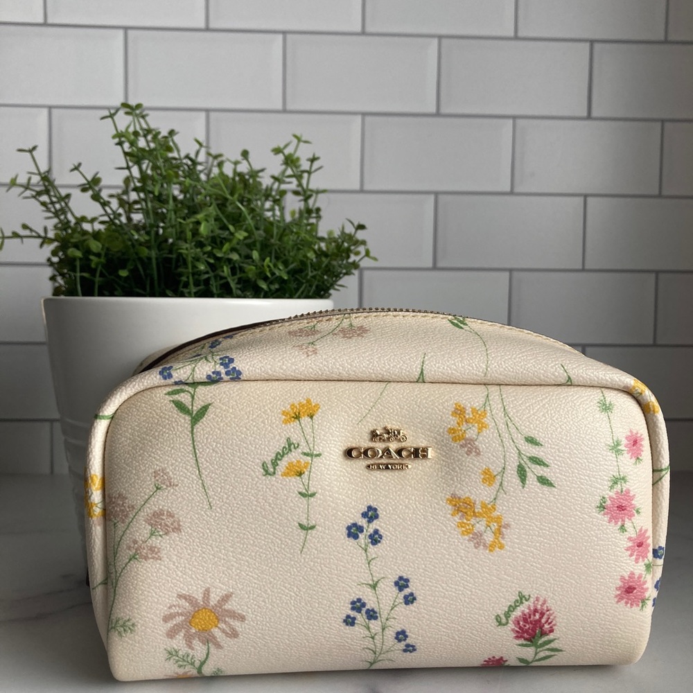 NWOT Coach Wildflower cosmetic bag